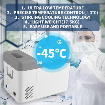 Stirling Cooler Portable Freezer -45C Deep Fridge for Laboratory Refrigeration Equipment